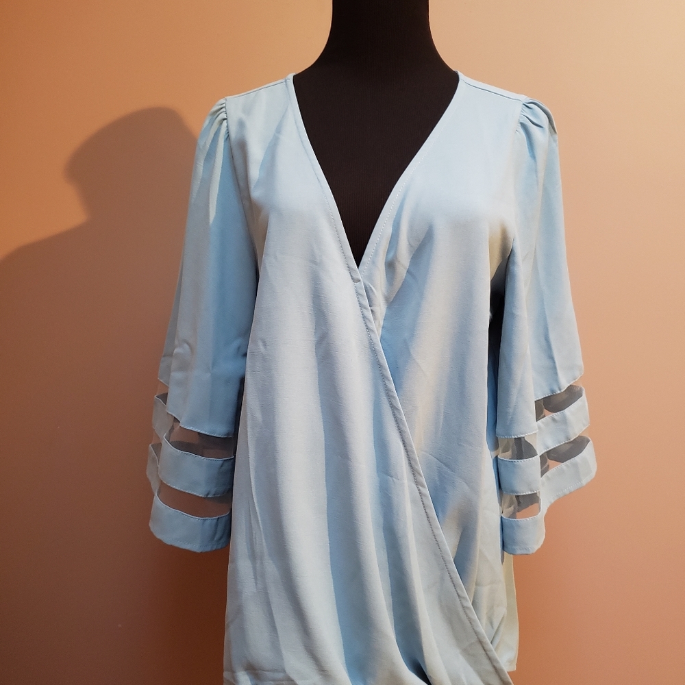 Ladies Blouson Dolman Sleeves Size Large